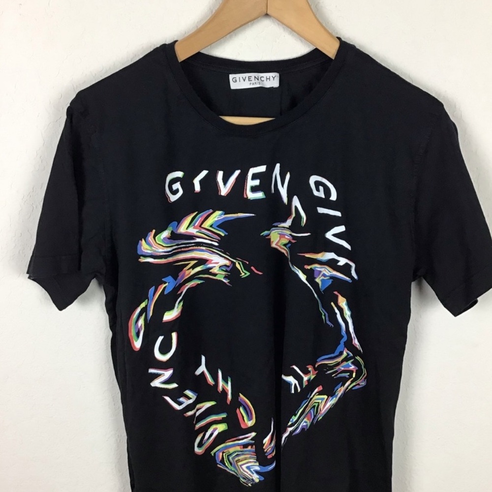 Givenchy Cotton T Shirt Cotton Crewneck Graphic Top - Picture 3 of 12